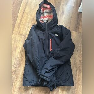 The North Face Black Hooded Winter Jacket sz M
